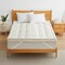 Puredown 3 Inch White Goose Feather Mattress Topper Organic Cotton Twin Queen King